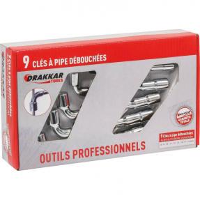 9 Clés à pipe débouchées 6...